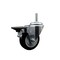 Service Caster 35 Inch Black Polyurethane Wheel Swivel 34 Inch Threaded Stem Caster with Brake SCC SCC-TS20S3514-PPUB-BLK-PLB-34212 - alternate 1